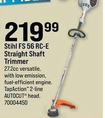 Ace Hardware Stihl Fs 56 Rc-e Straight Shaft Trimmer offer
