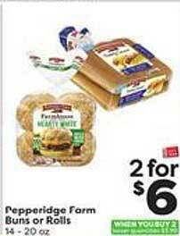 Weis Markets Pepperidge Farm Buns Or Rolls offer