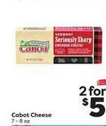 Weis Markets Cabot Cheese offer