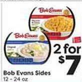 Weis Markets Bob Evans Sides offer
