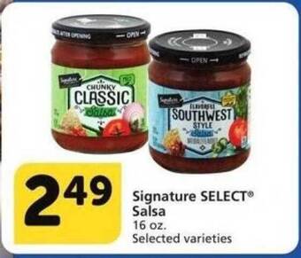 Albertsons Signature Select Salsa offer