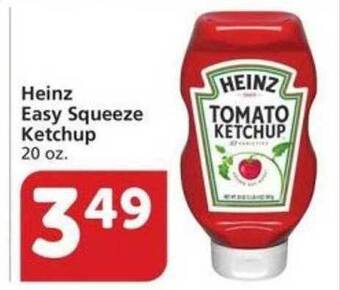 Albertsons Heinz Easy Squeeze Ketchup offer