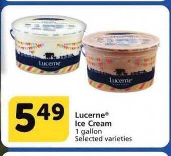 Albertsons Lucerne Ice Cream offer