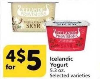 Albertsons Icelandic Yogurt offer