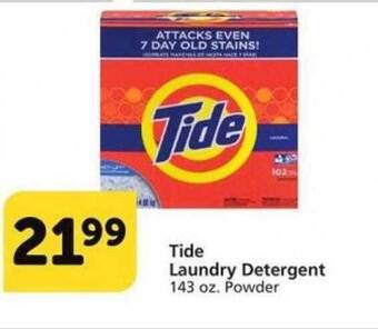Albertsons Tide Laundry Detergent offer
