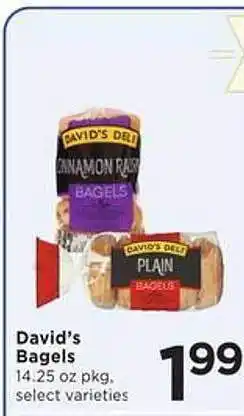 SHOPPERS David's Bagels offer
