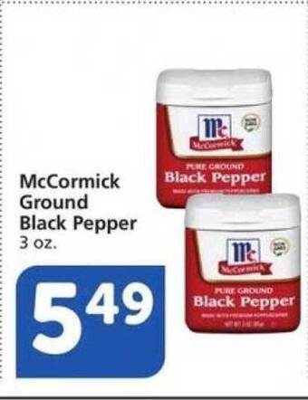 Albertsons Mccormick Ground Black Pepper offer