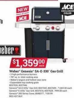 Ace Hardware Weber Genesis Sa-e-330 Gas Grill offer