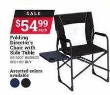 Ace Hardware Folding Director's Chair With Side Table offer