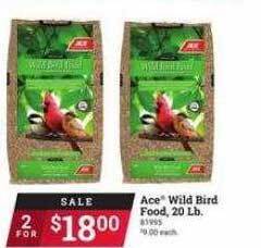Ace Hardware Ace Wild Bird Food 20 Lb offer