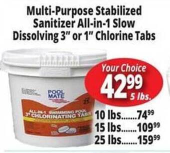 Ocean State Job Lot Multipurpose Stabilized Sanitizer Allin1 Slow Dissolving 3 offer