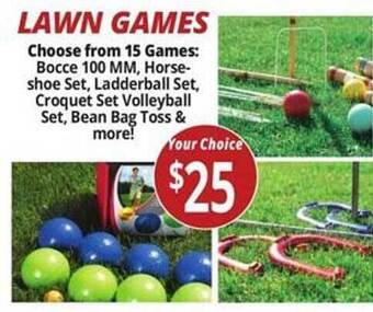 Ocean State Job Lot Lawn Games offer