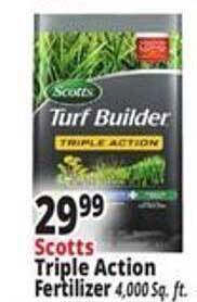 Ocean State Job Lot Scotts Triple Action Fertilizer offer
