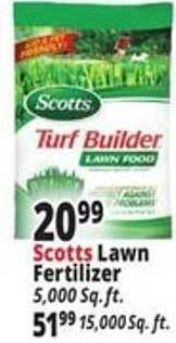 Ocean State Job Lot Scotts Lawn Fertilizer offer