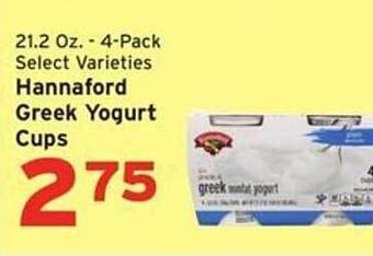 Hannaford Hannaford Greek Yogurt Cups offer