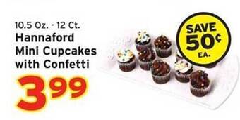 Hannaford Hannaford Mini Cupcakes With Confetti offer