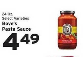 Hannaford Bove's Pasta Sauce offer