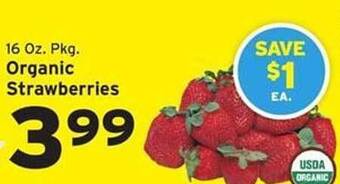 Hannaford Organic Strawberries offer