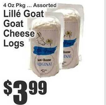 Key Food Lillé Goat Goat Cheese Logs offer