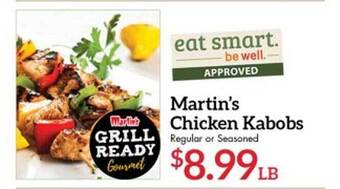 Morton Williams Martin's Chicken Kabobs offer