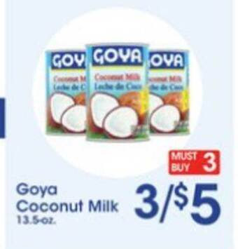 Price Rite Goya Coconut Milk offer