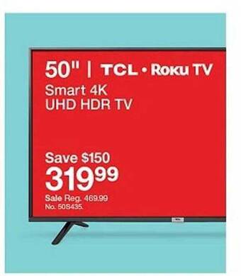 Target Tcl Roku Tv 50 offer