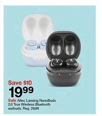 Target Altec Lansing Nanobuds 2.0 True Wireless Bluetooth Earbuds offer