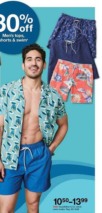 Target Goodfellow & Co. Men's Swim Trunks offer