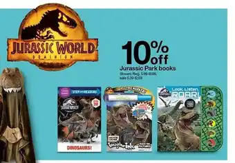 Target Jurassic Park Books offer