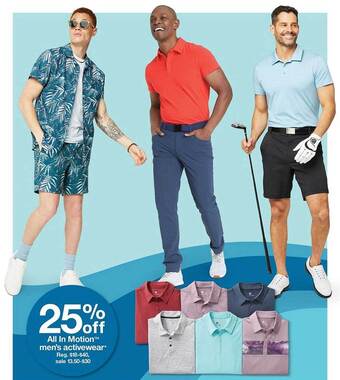 Target All In Motion Men's Activewear offer