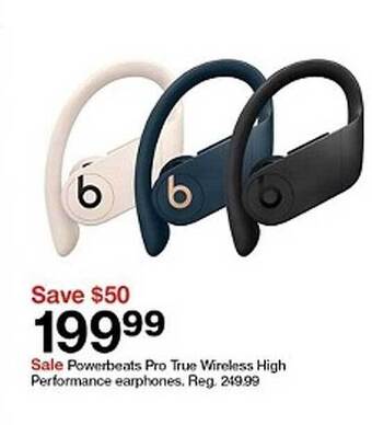 Target Powerbeats Pro True Wireless High Performance Earphones offer