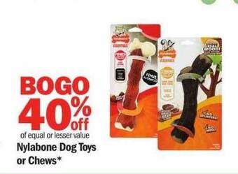 Meijer Nylabone Dog Toys Or Chews offer