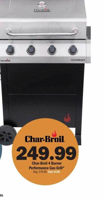 Meijer Char-broil 4 Burner Performance Gas Grill offer