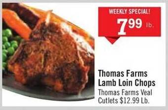 Price Chopper Thomas Farms Lamb Loin Chops offer