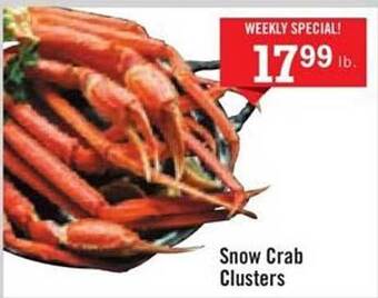 Price Chopper Snow Crab Clusters offer
