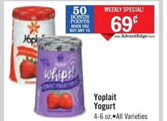 Price Chopper Yoplait Yogurt offer