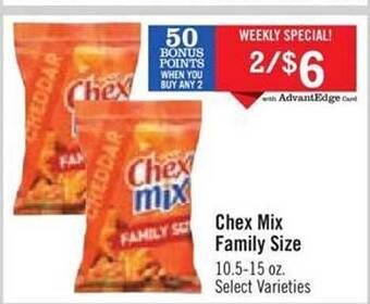Price Chopper Chex Mix Family Size offer