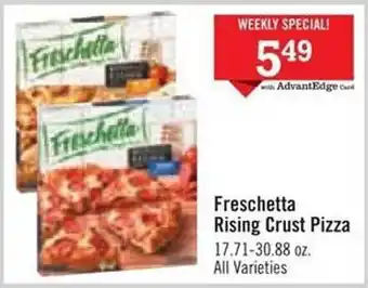 Price Chopper Freschetta Rising Crust Pizza offer