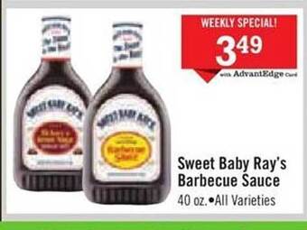 Price Chopper Sweet Baby Ray's Barbecue Sauce offer