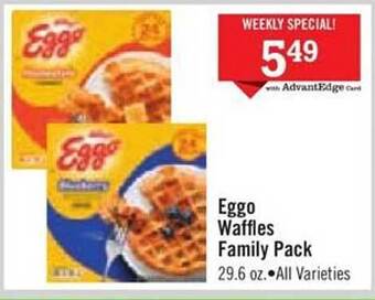 Price Chopper Eggo Waffles Family Pack offer