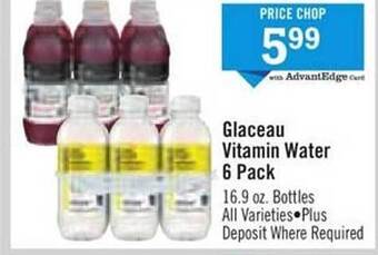 Price Chopper Glaceau Vitamin Water 6 Pack offer