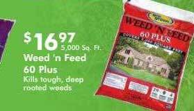 Valu Home Centers Weed'n Feed 60 Plus offer