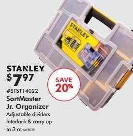 Valu Home Centers Stanley Sortmaster Jr Organizer offer