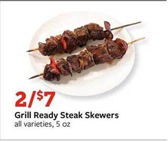 Fareway Grill Ready Steak Skewers offer