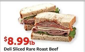 Fareway Deli Sliced Rare Roast Beef offer