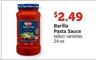 Fareway Barilla Pasta Sauce offer