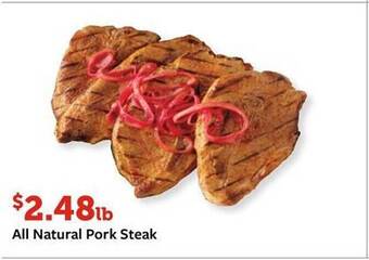 Fareway All Natural Pork Steak offer