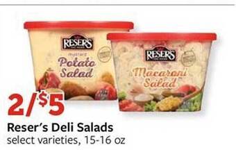 Fareway Reser's Deli Salads offer