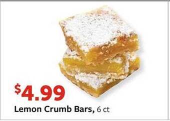 Fareway Lemon Crumb Bars offer