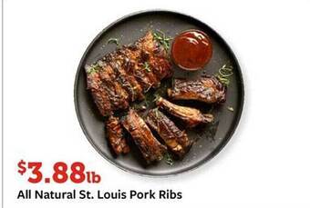 Fareway All Natural St Louis Pork Ribs offer